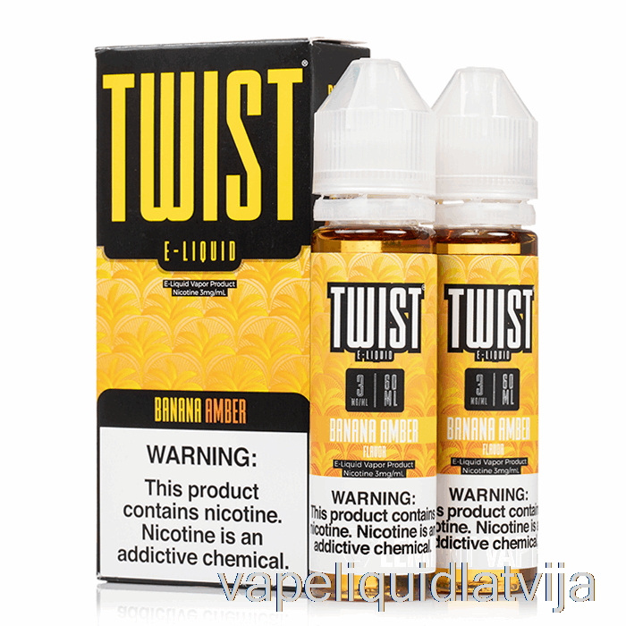 Banānu Dzintars - Twist E-liquid - 120ml 0mg Vape šķidrums